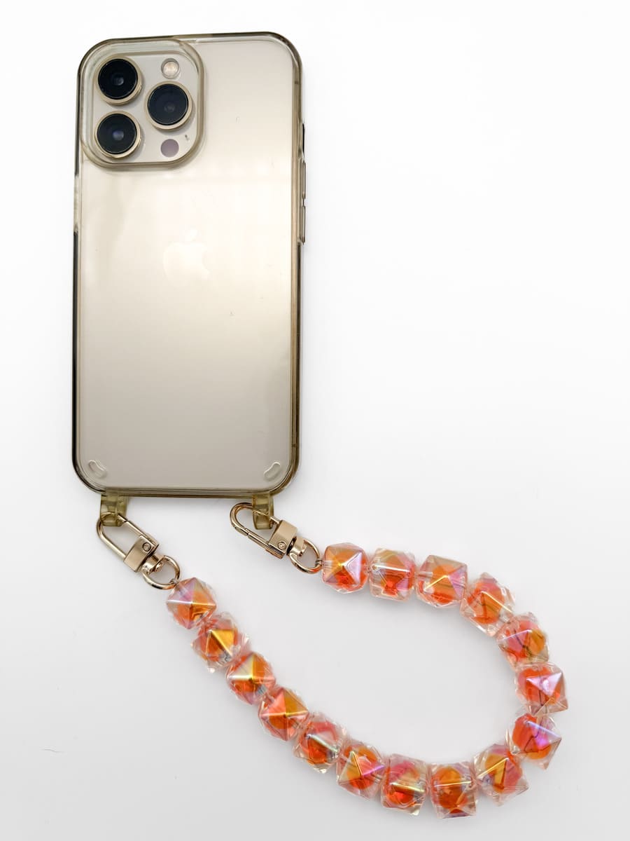 Handykette CUBES ORANGE kurz