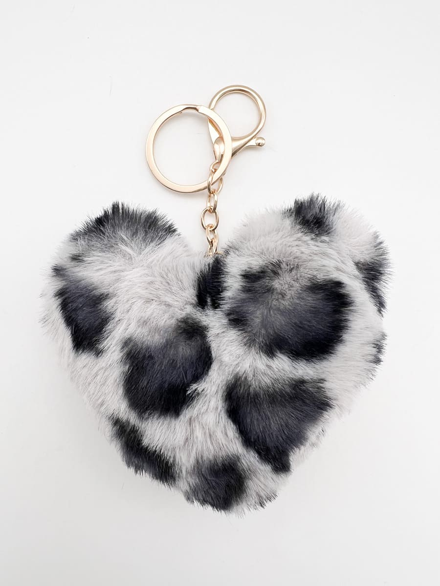 Anhänger SOFT HEART grau schwarz