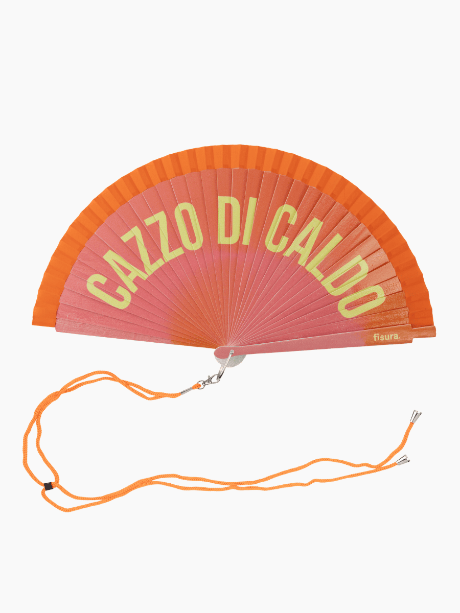 Fächer CAZZO DI CALDO orange deluxe