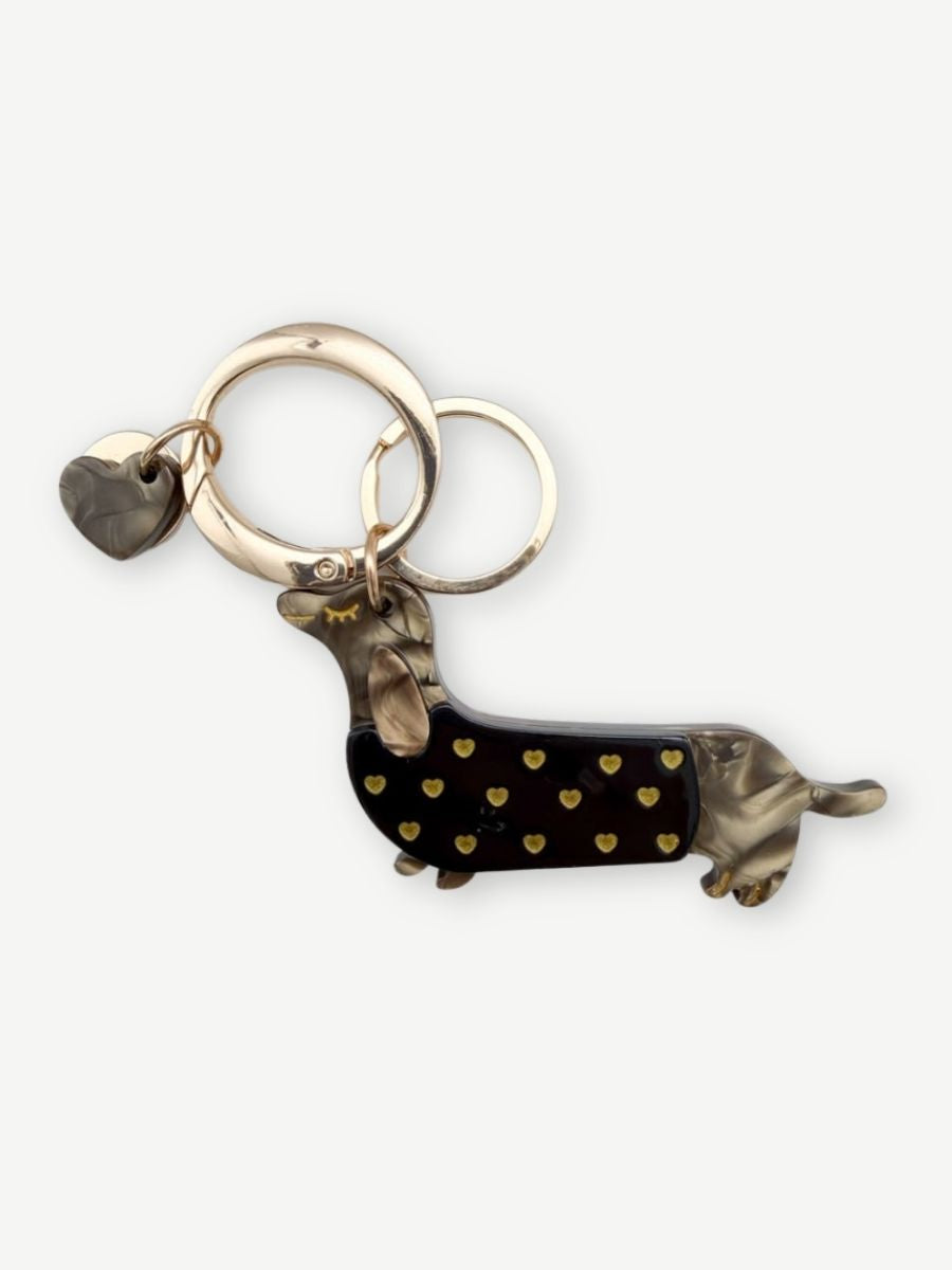 Anhänger BIG DACKEL HEART schwarz