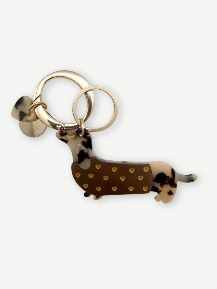 Anhänger BIG DACKEL HEART braun