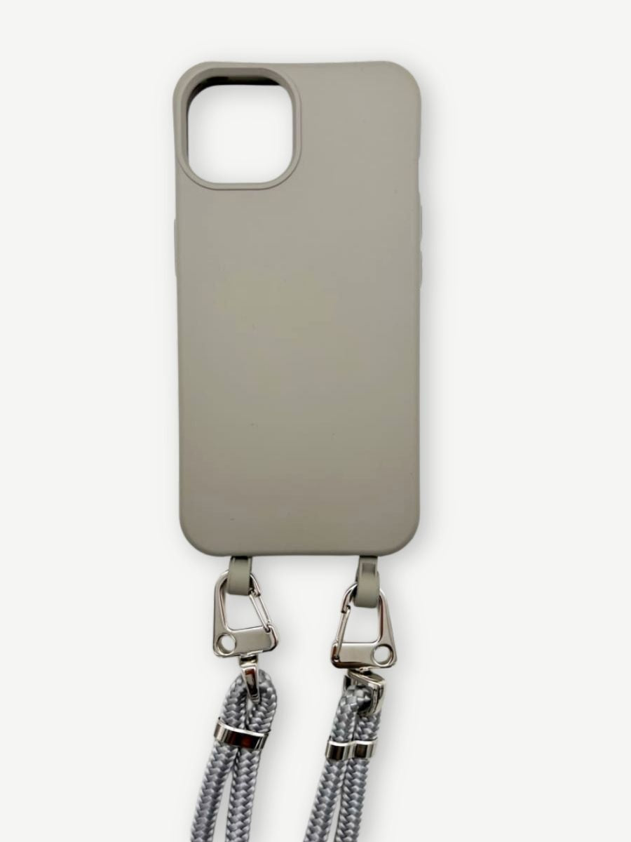 Handykette grau abnehmbare Kordel iPhone