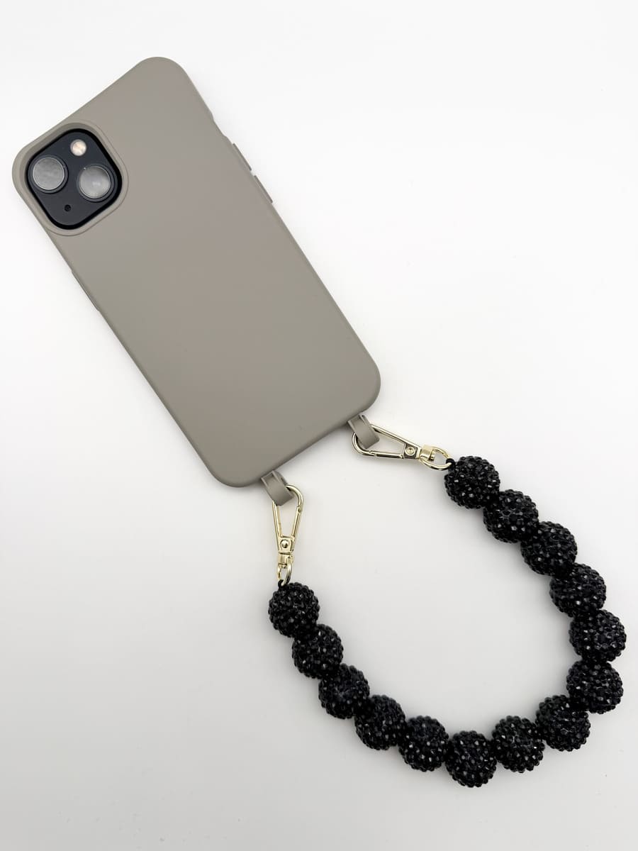 Handyanhänger SPARKLING BUBBLES black