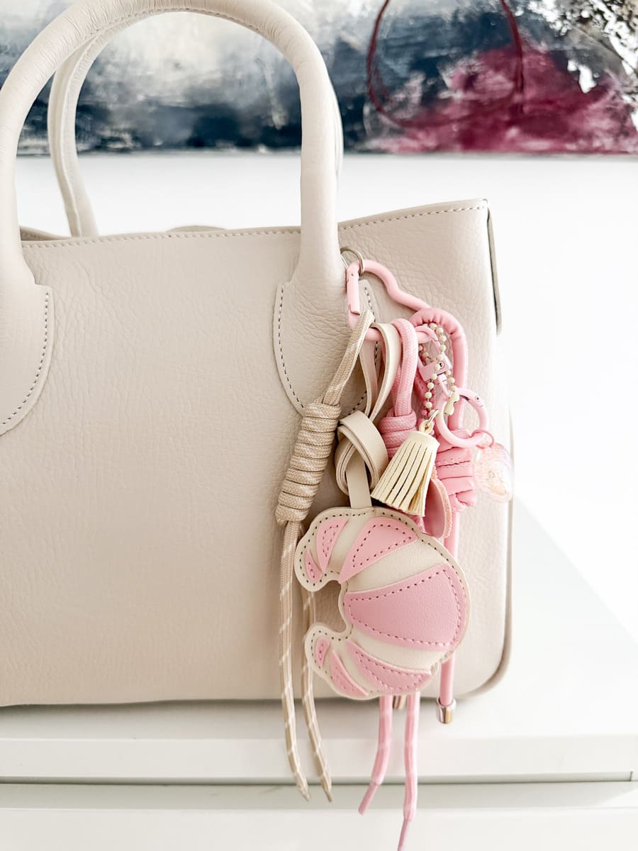Taschenanhänger CROISSANT rose