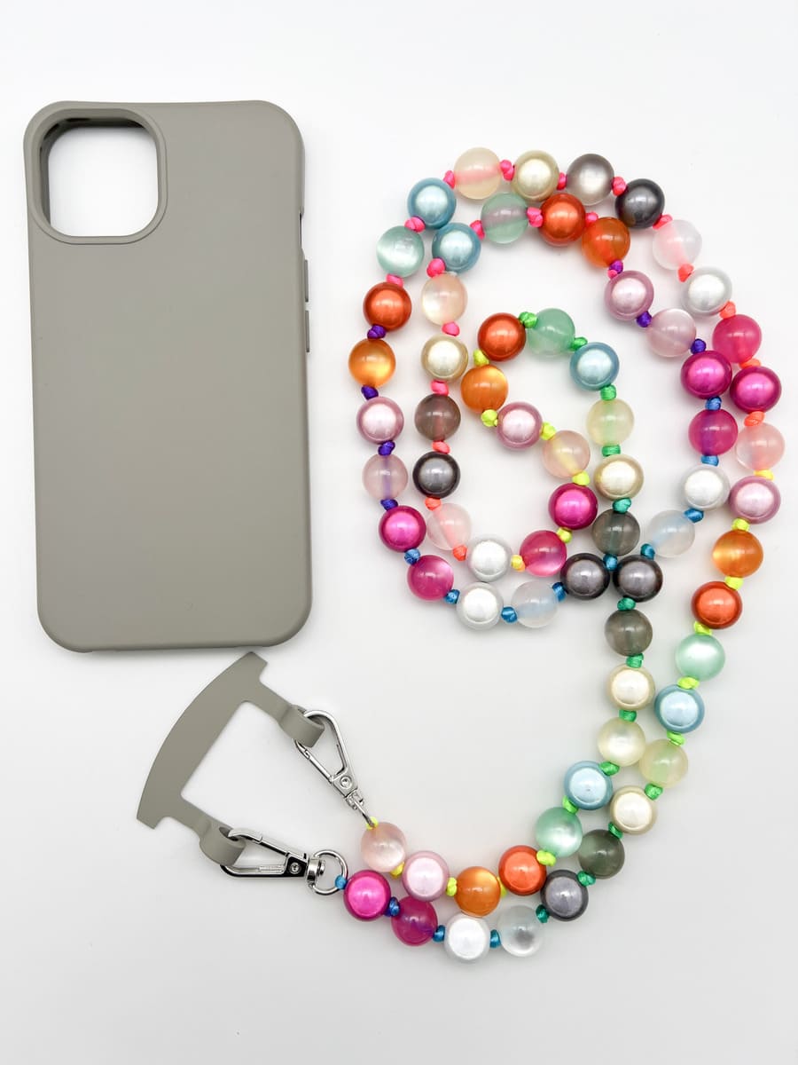 Crossbodykette MIRACLE RAINBOW PASTELL aus Miracle Perlen