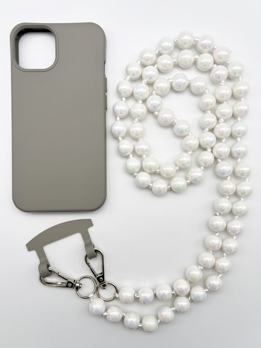Crossbodykette MIRACLE WHITE GLAZE aus Miracle Perlen