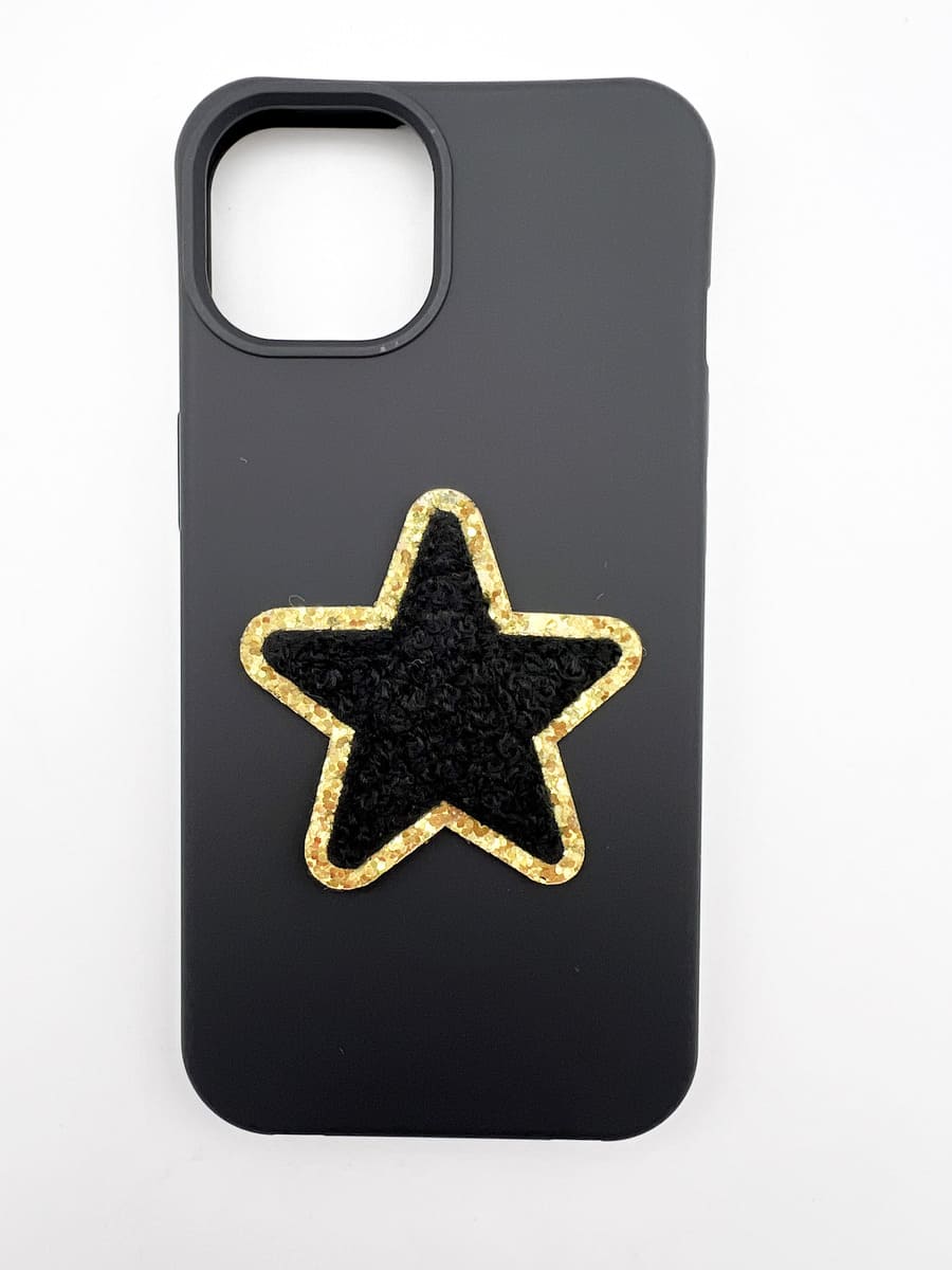 Sticker Stars schwarz mit Handyhülle schwarz