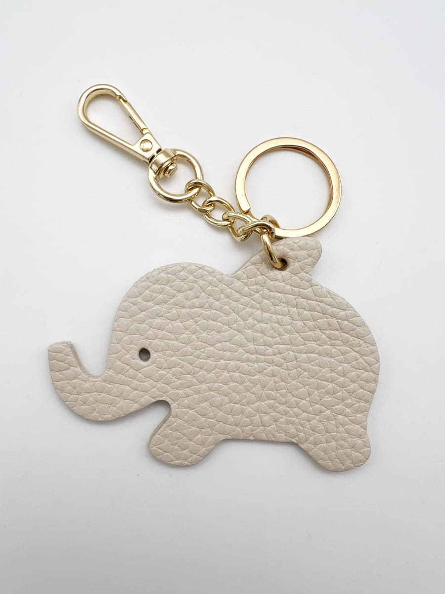 Anhänger LEATHER ELEPHANT CREAM