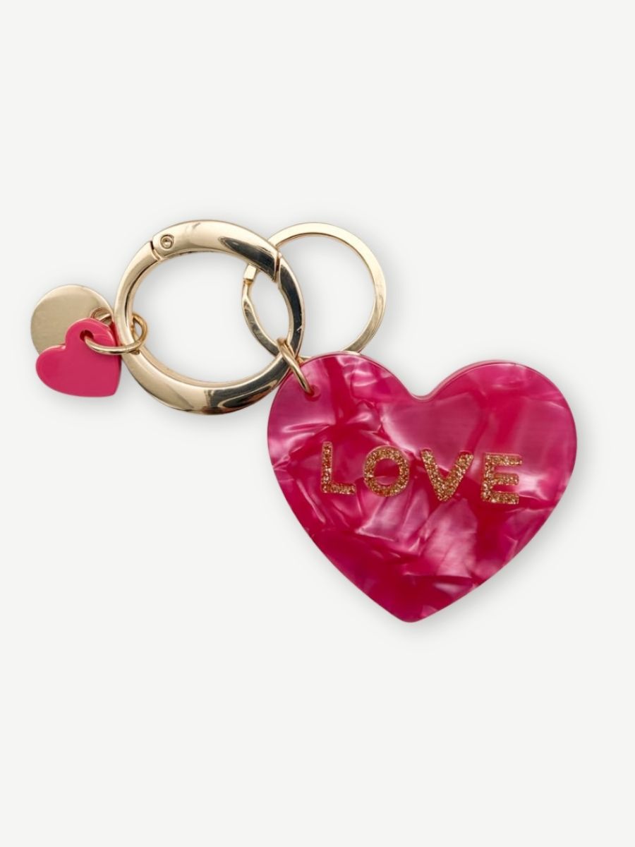 Anhänger PINK HEART LOVE