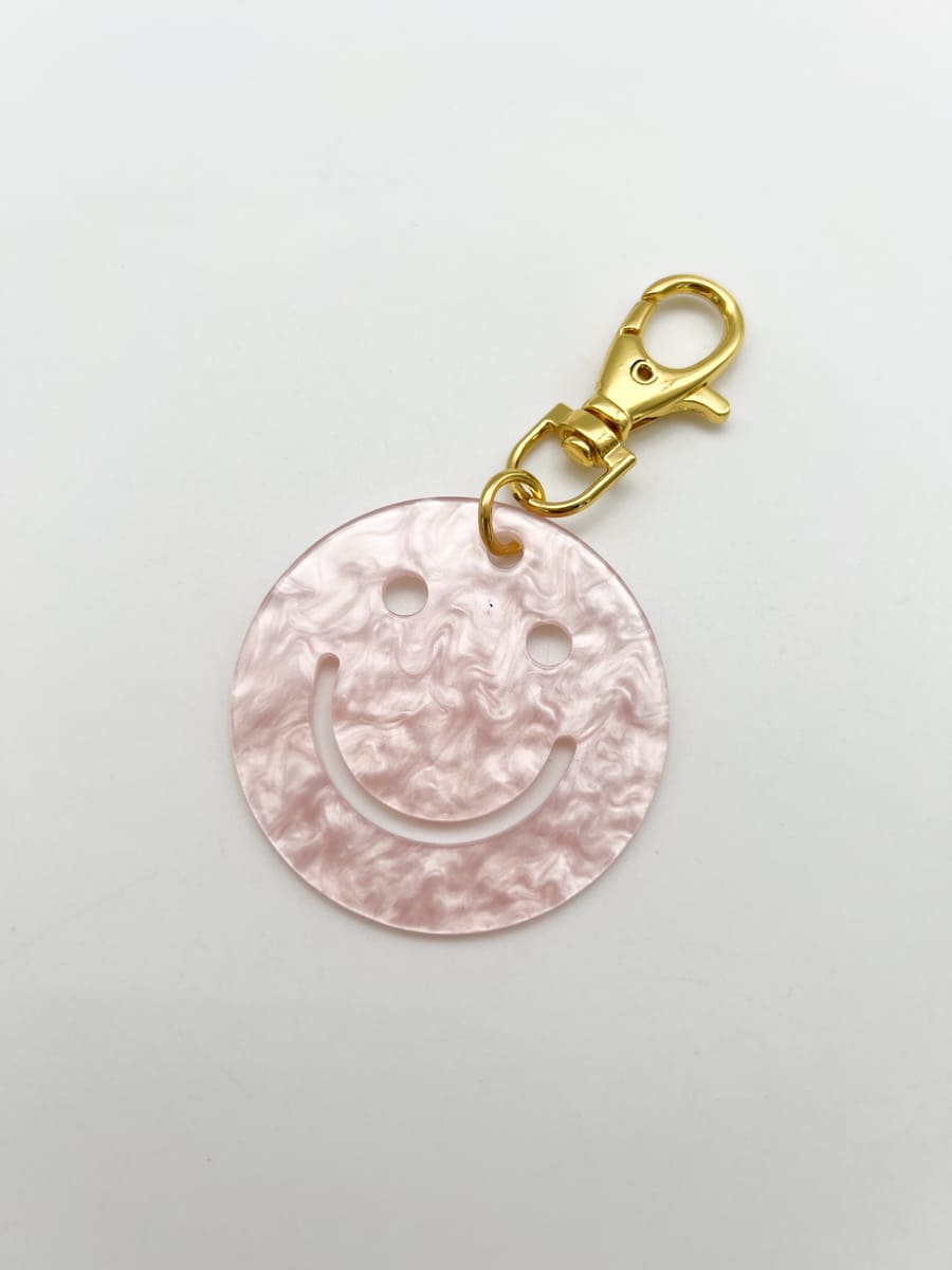 Anhänger Smiley pink