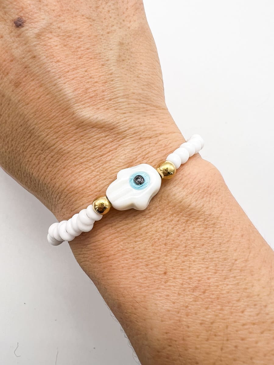 Armband LUCKY WHITE Arm