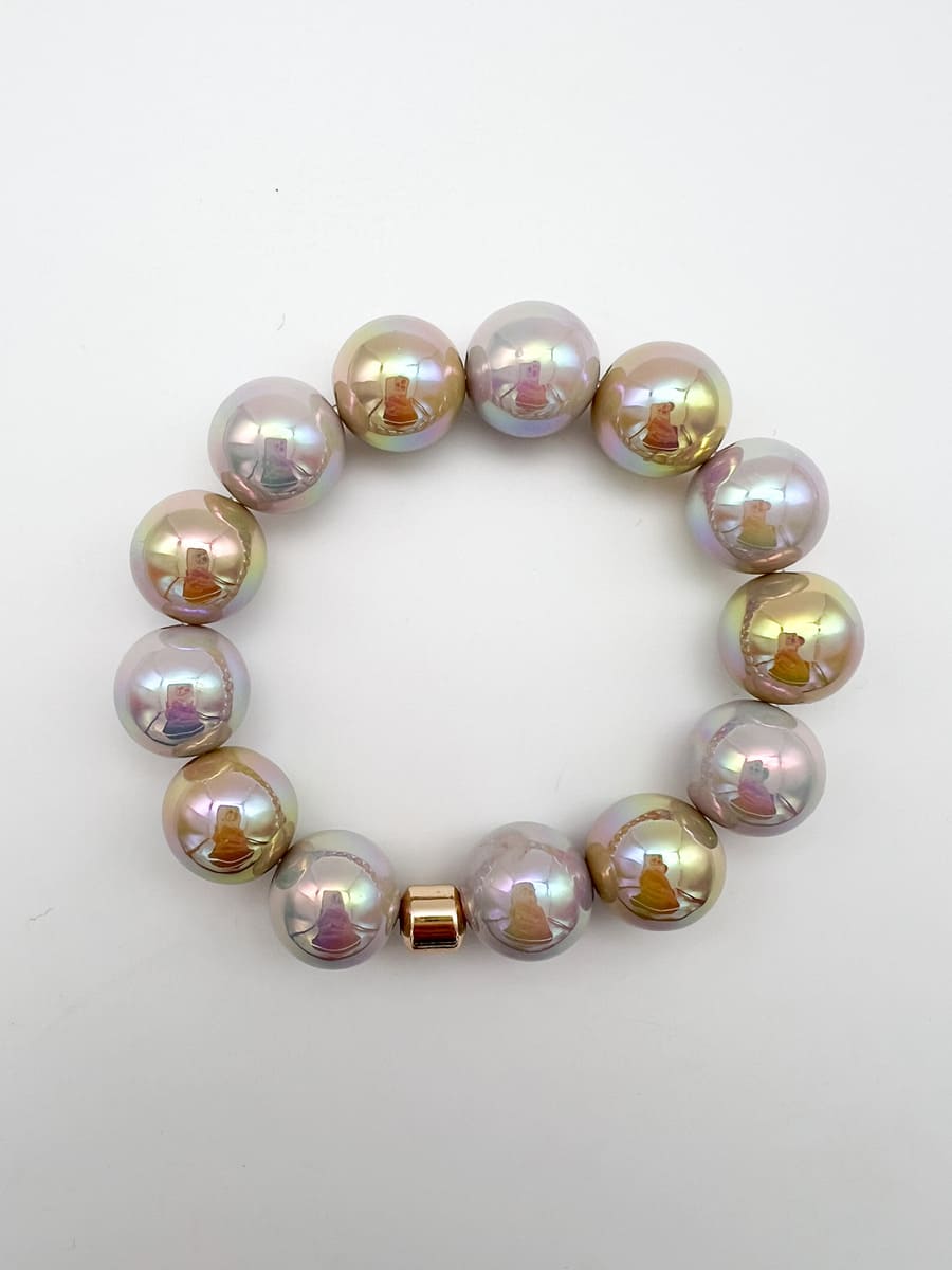 Armband MIRACLE PEARLS PINKY STONES GLAZE