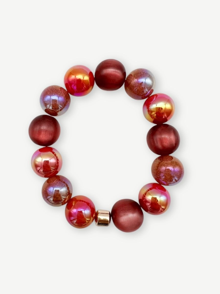 Armband MIRACLE PEARLS RED MIX