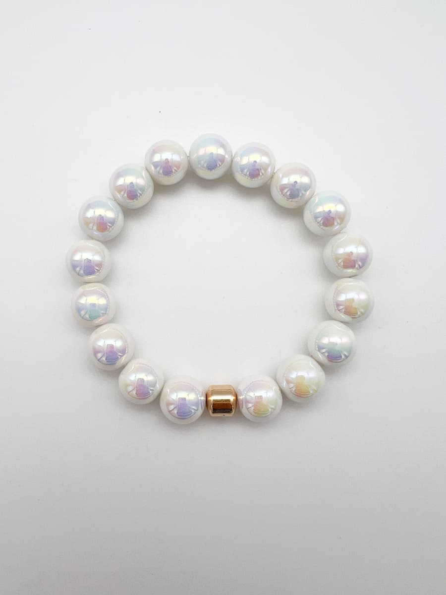 Armband MIRACLE PEARLS WHITE GLAZE