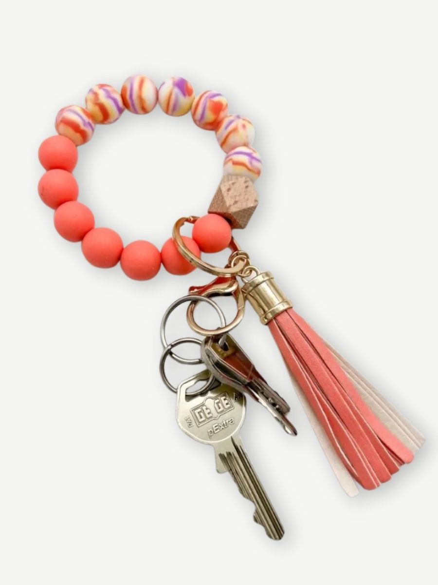Schlüsselanhänger Handgelenk koralle