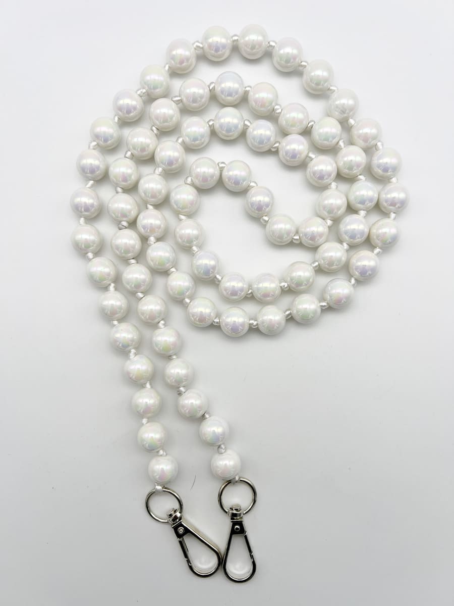 Crossbodykette MIRACLE WHITE GLAZE aus Miracle Perlen