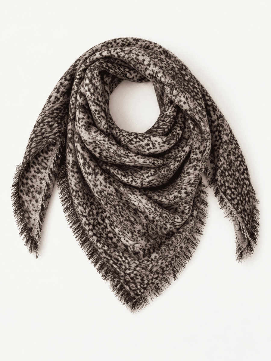 Dreieckstuch PAISLEY LEO dunkelbraun