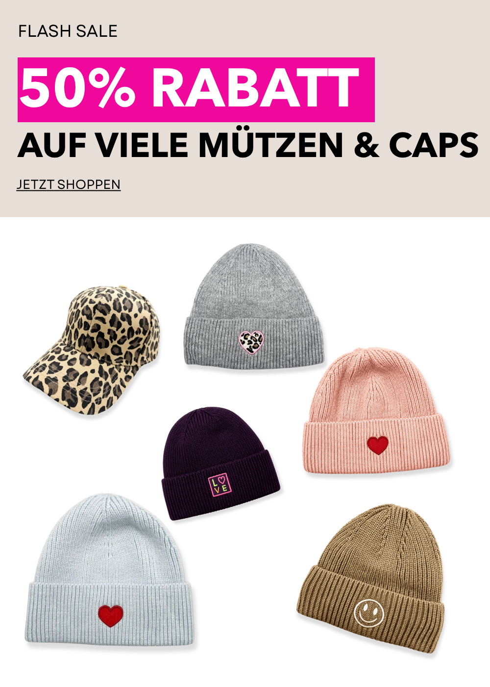 Flash Sale Oktober 2026 Mützen MOU MOU MUNICH