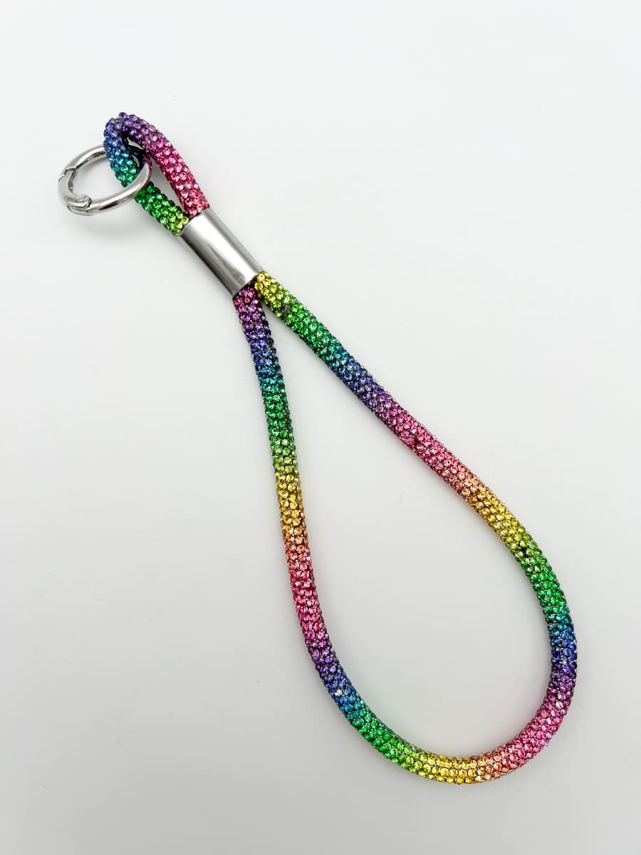 Handyanhänger TWISTED CRYSTAL RAINBOW