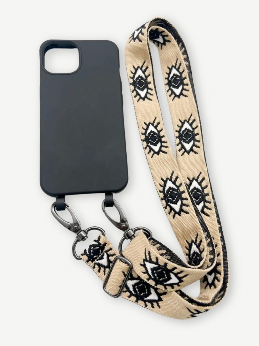 Handyband EYES BEIGE Hülle coal iphone