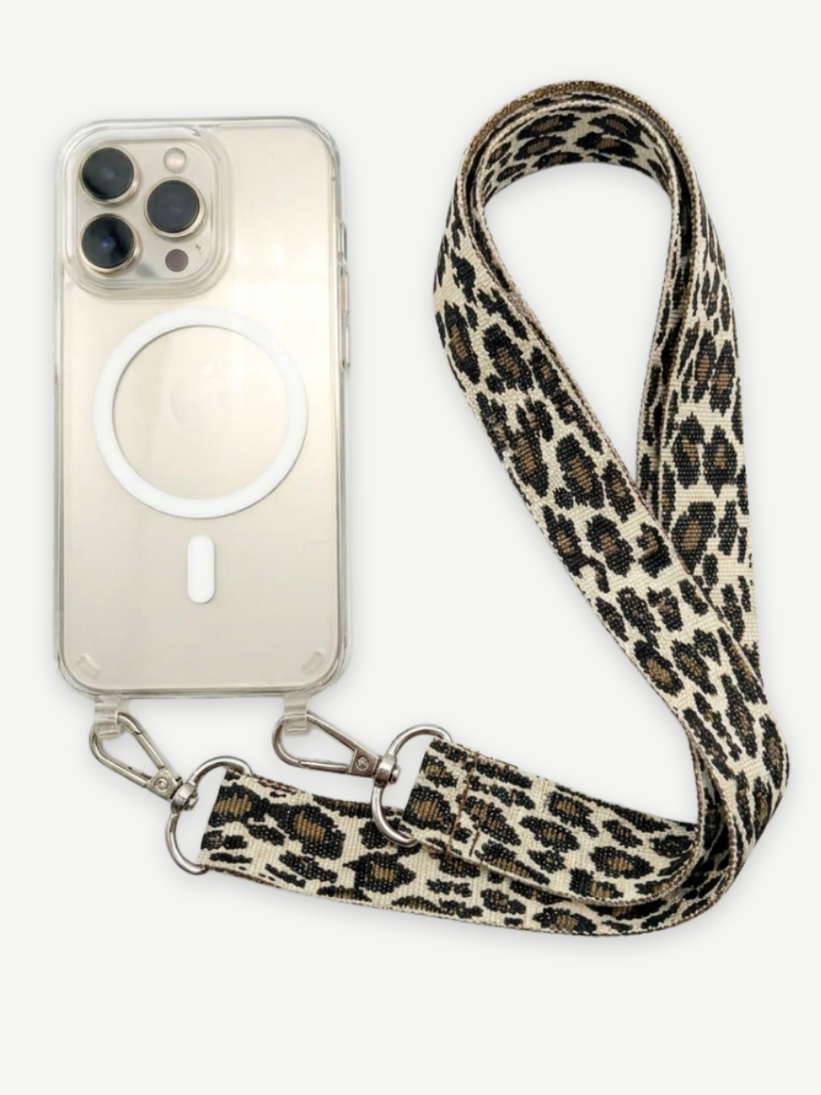 Handykette LEO Set mit Hülle transparent