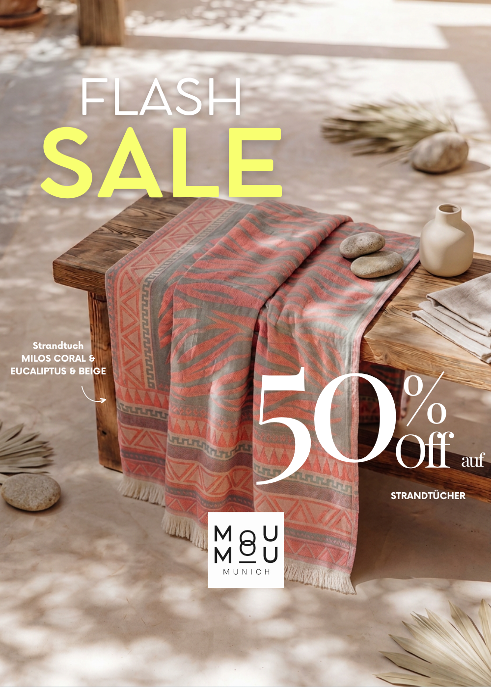 Flash Sale Strandtücher MOU MOU MUNICH