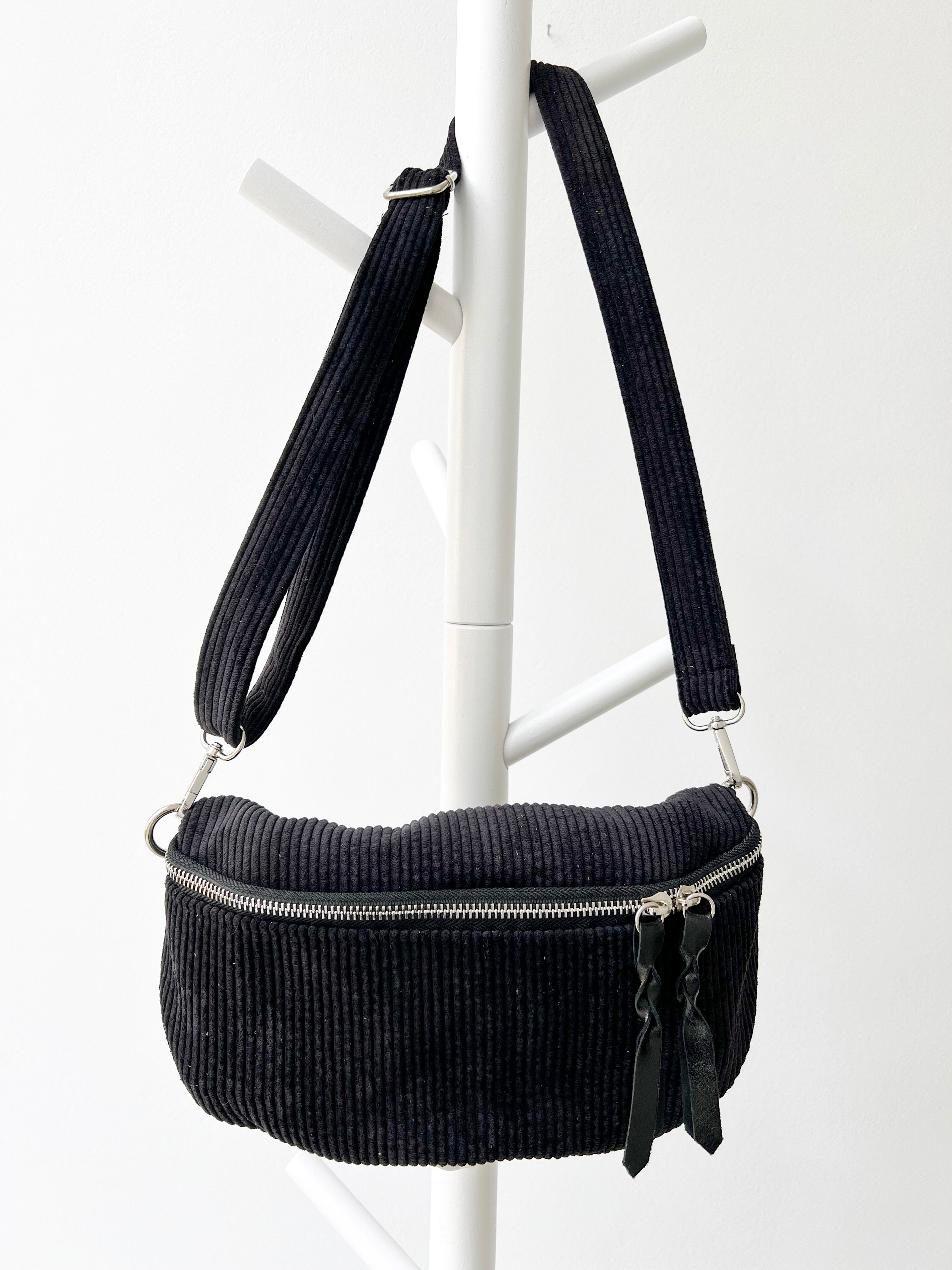 Crossbody Bag Cord schwarz