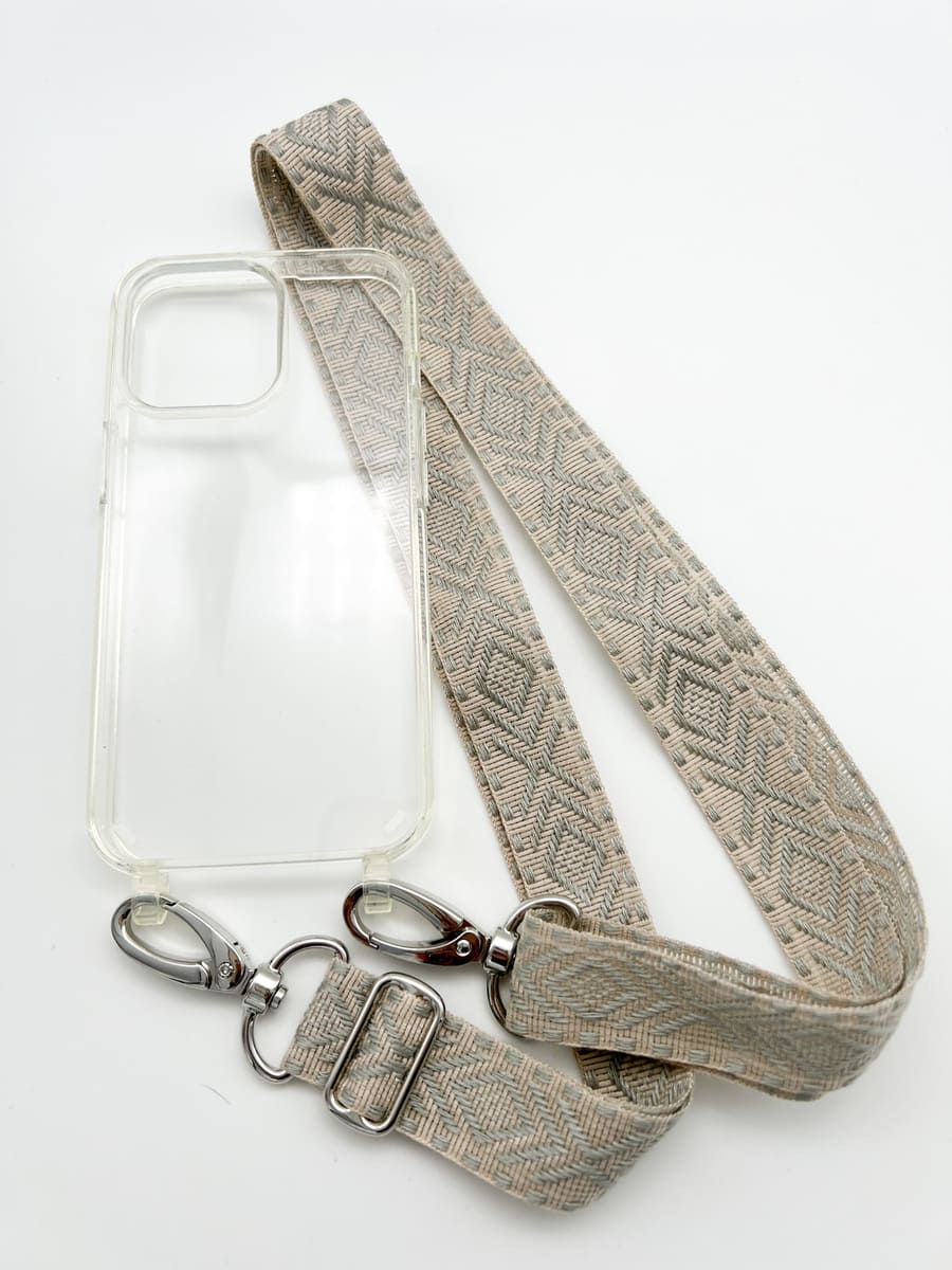 Set Handykette OSLO GREY mit Hülle AIR für iPhone