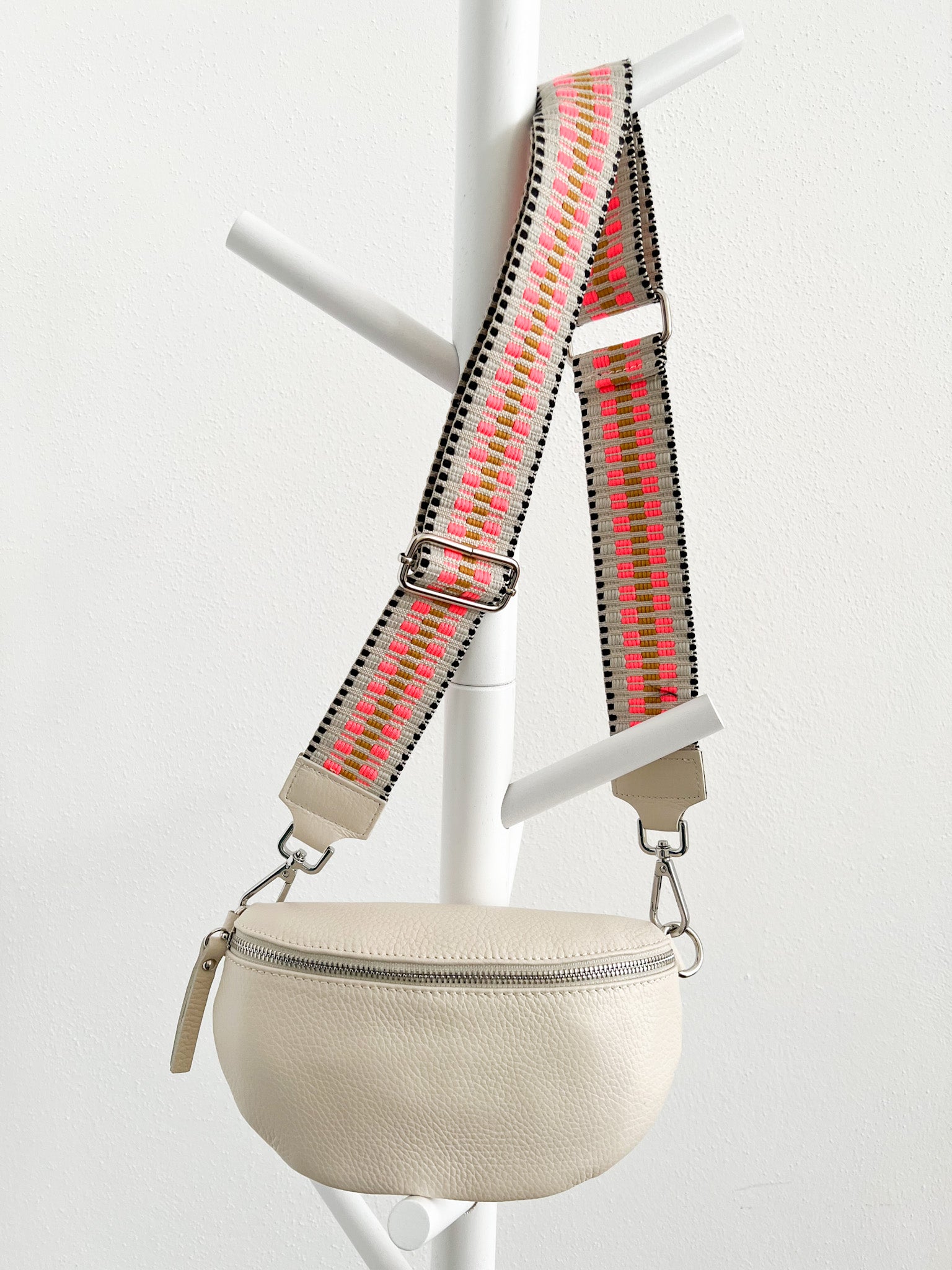 Gurt neon schwarz weiss mit crossbody bag