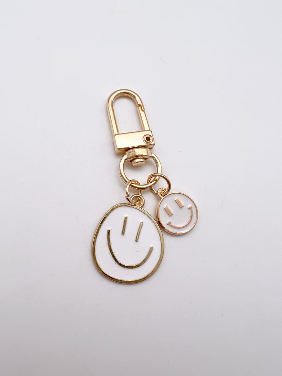 Anhänger Smiley weiss