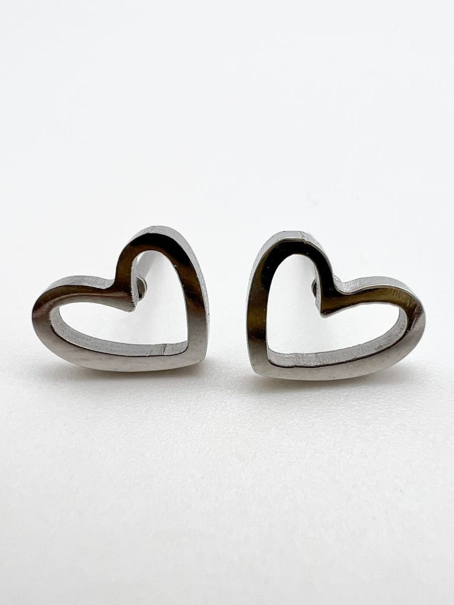Ohrstecker Herzen silber