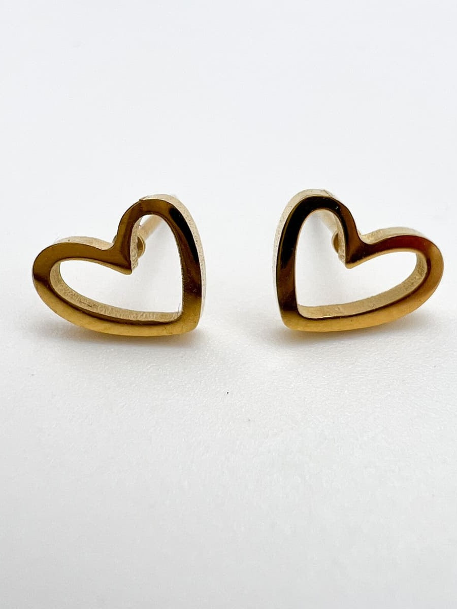 Ohrstecker Herzen gold