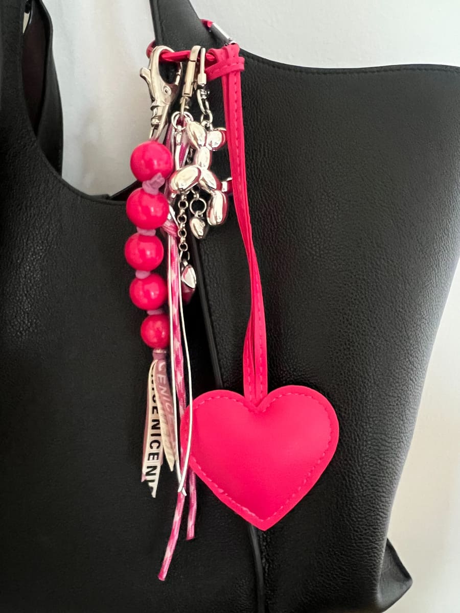 Taschenanhänger PINK HEART