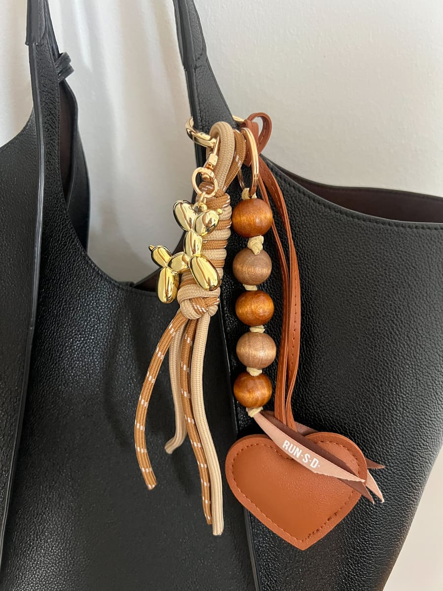 Taschenanhänger BROWN HEART