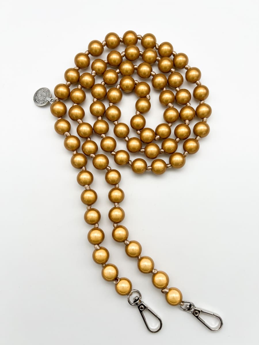 Handykette aus Magic Pearls gold