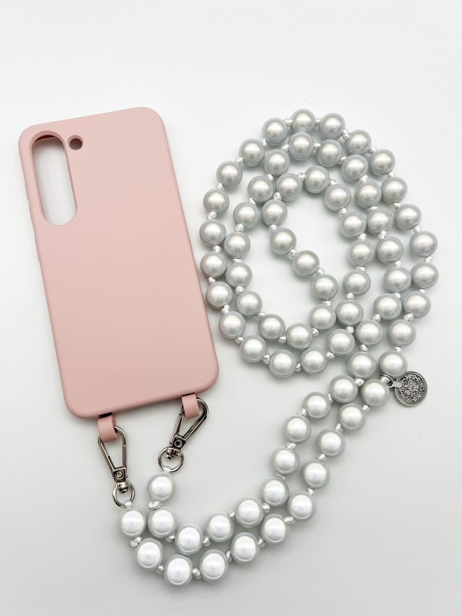 Set Handykette MIRACLE SILVER mit Hülle CANDY für Samsung