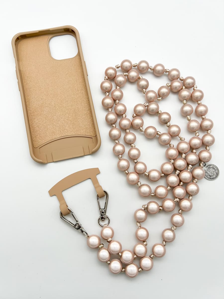 Set Handykette MIRACLE BEIGE mit Hülle verschiedene Farben