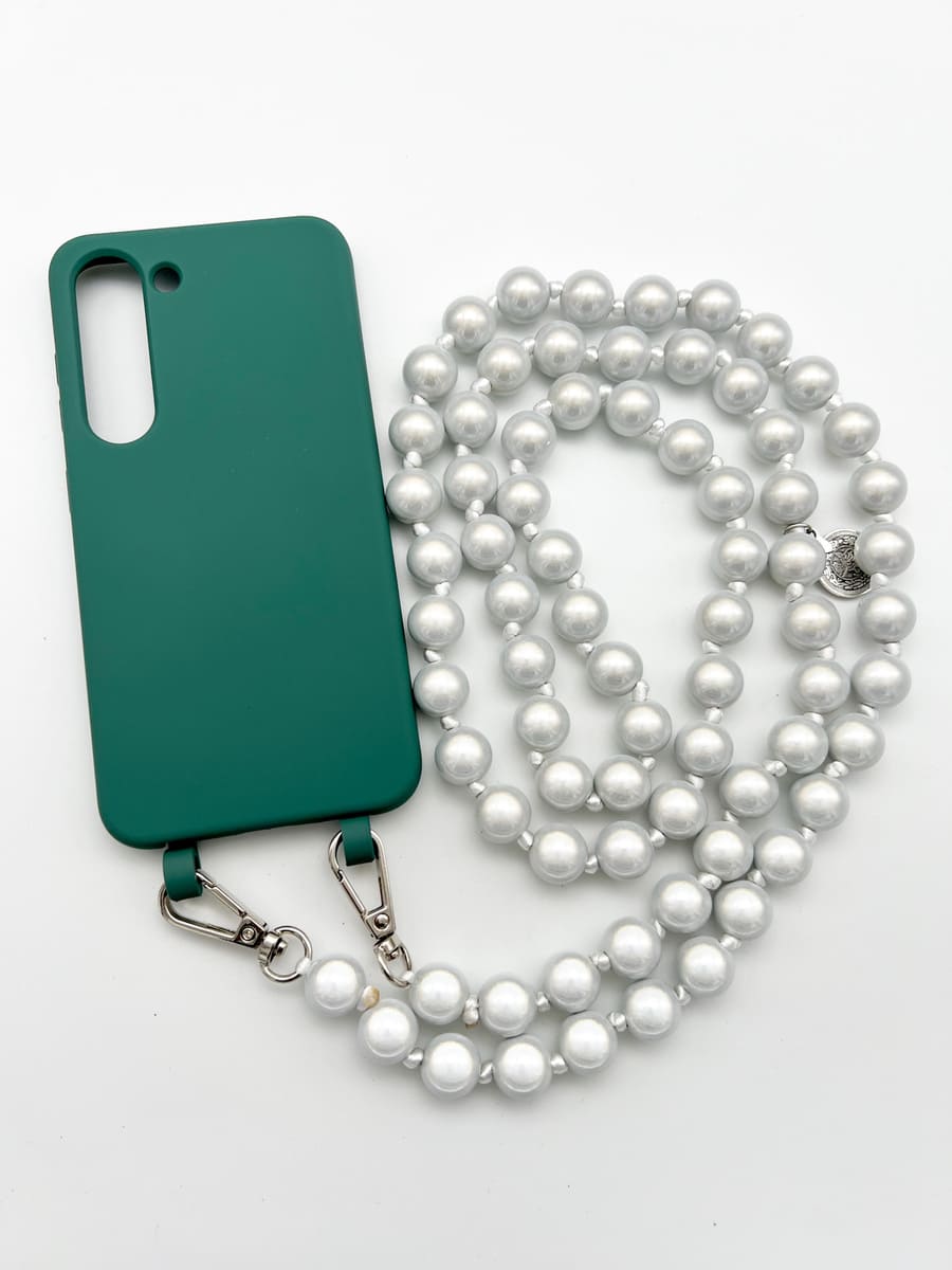 Set Handykette MIRACLE SILVER mit Hülle OCEAN für Samsung