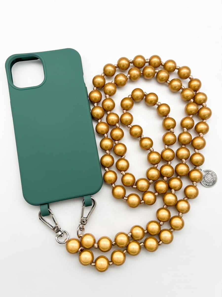 Set Handykette MIRACLE GOLD mit Hülle OCEAN für iPhone