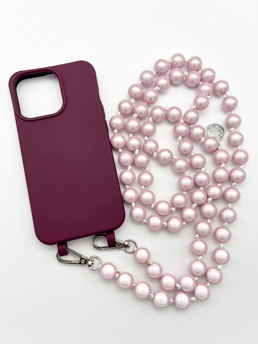 Set Handykette MIRACLE ROSE mit Hülle BERRY für iPhone