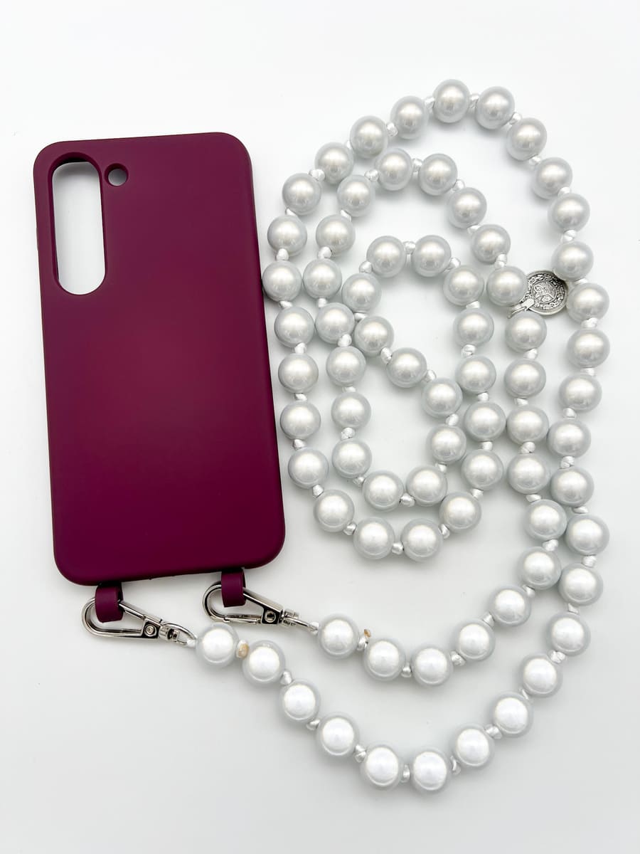 Set Handykette MIRACLE SILVER mit Hülle BERRY für Samsung