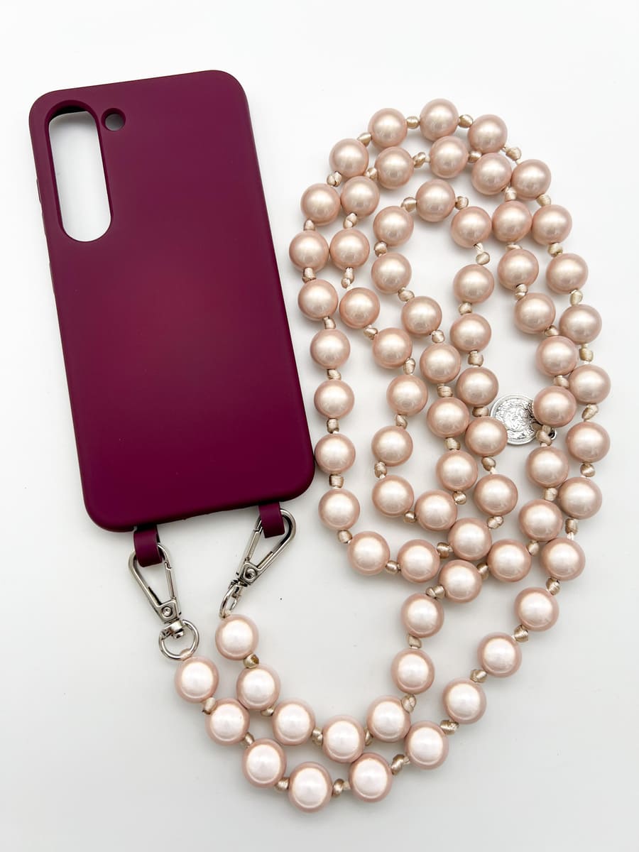 Set Handykette MIRACLE BEIGE mit Hülle BERRY für Samsung