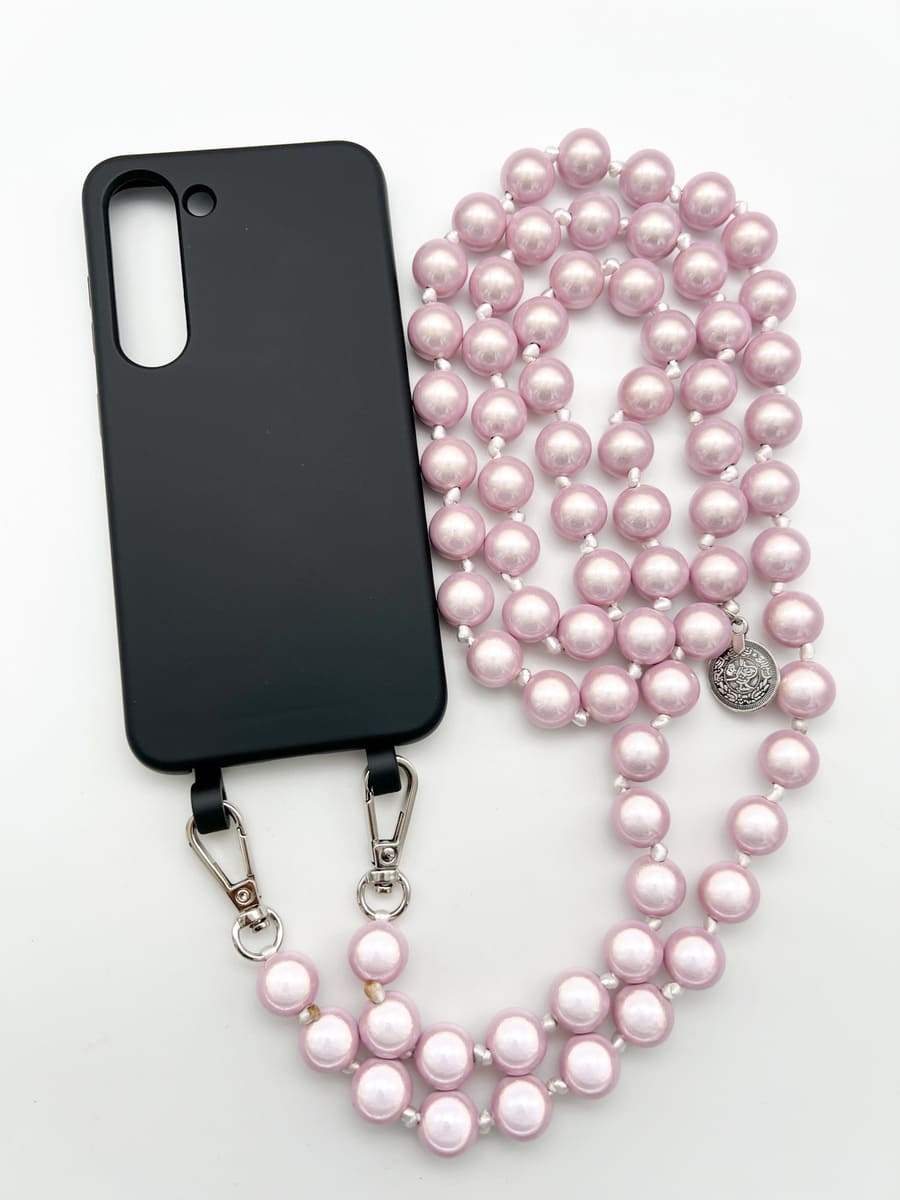 Set Handykette MIRACLE ROSE mit Hülle COAL für Samsung