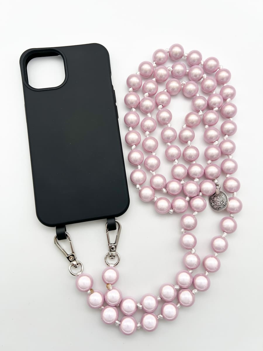 Set Handykette MIRACLE ROSE mit Hülle COAL für iPhone