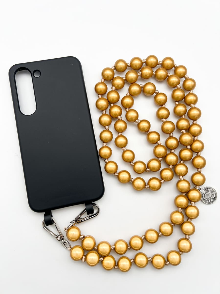 Set Handykette MIRACLE GOLD mit Hülle COAL für Samsung
