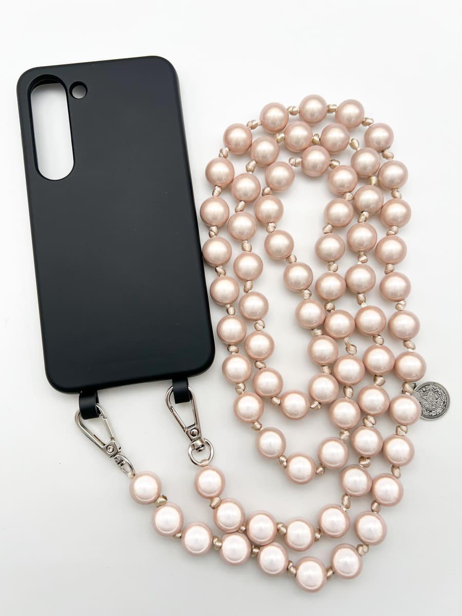 Set Handykette MIRACLE BEIGE mit Hülle COAL für Samsung