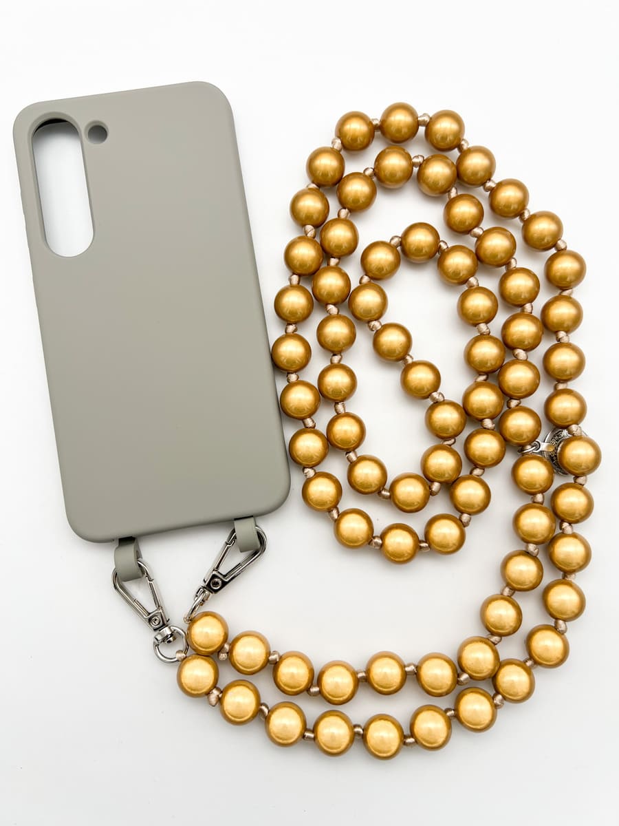 Set Handykette MIRACLE GOLD mit Hülle STONE für Samsung