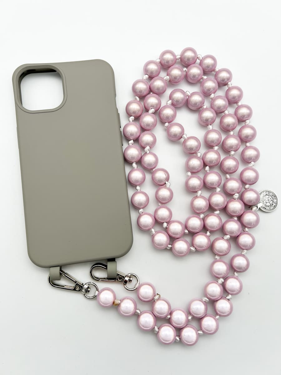 Set Handykette MIRACLE ROSE mit Hülle STONE für iPhone