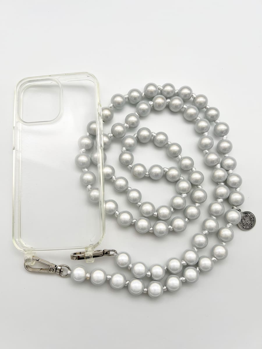 Set Handykette MIRACLE SILVER mit Hülle AIR transparent