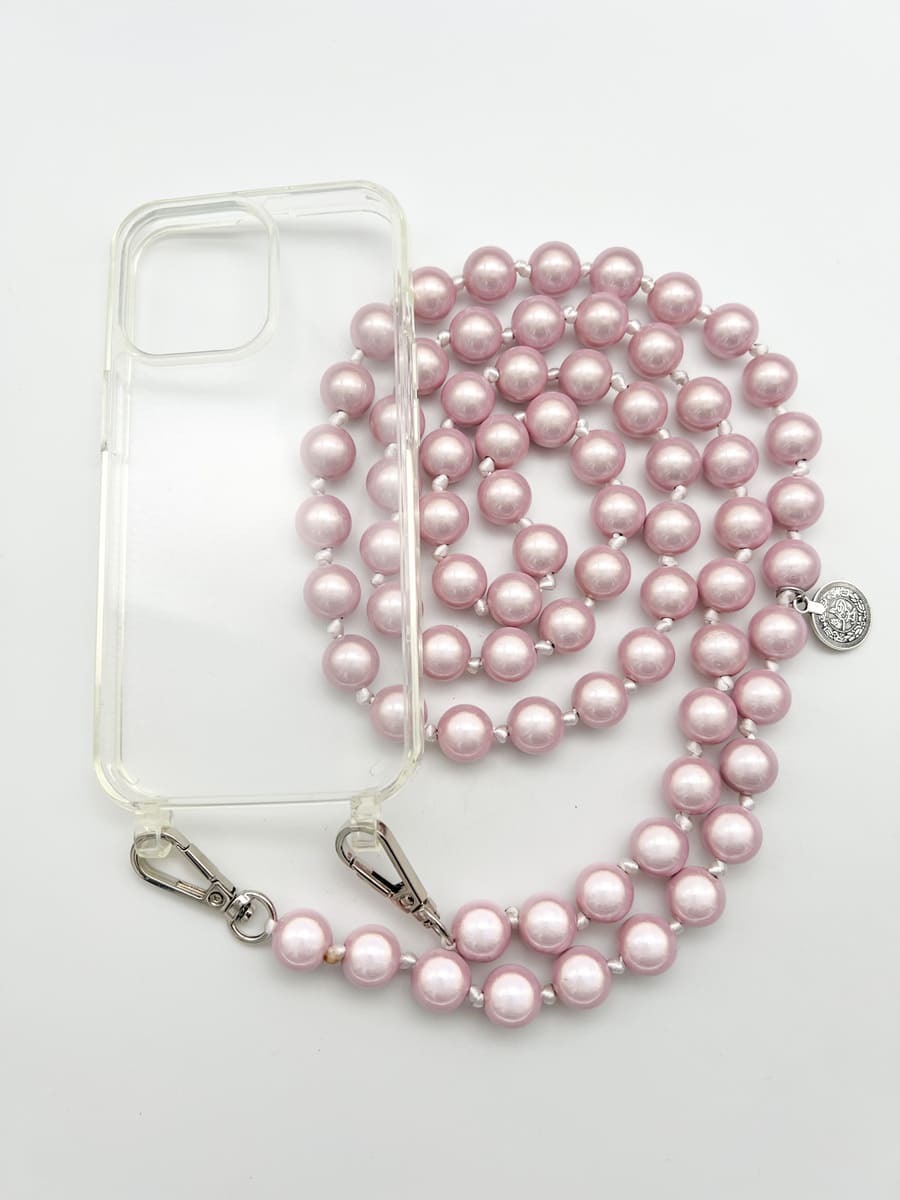 Set Handykette MIRACLE ROSE mit Hülle AIR transparent